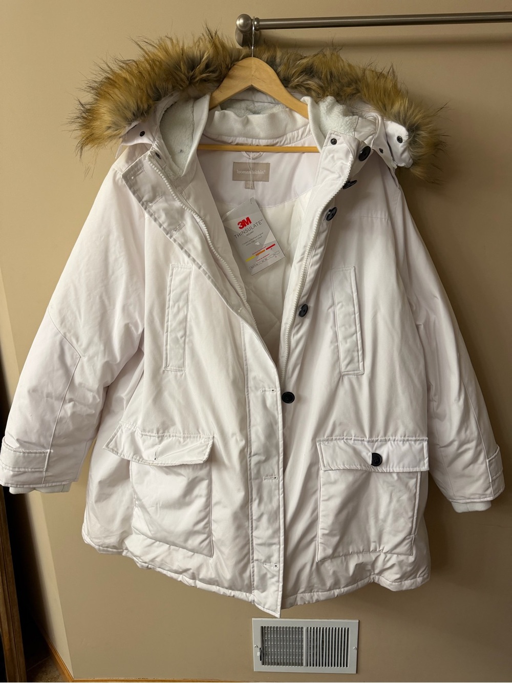 NWT Woman Within The Arctic Parka in White, Size 3X